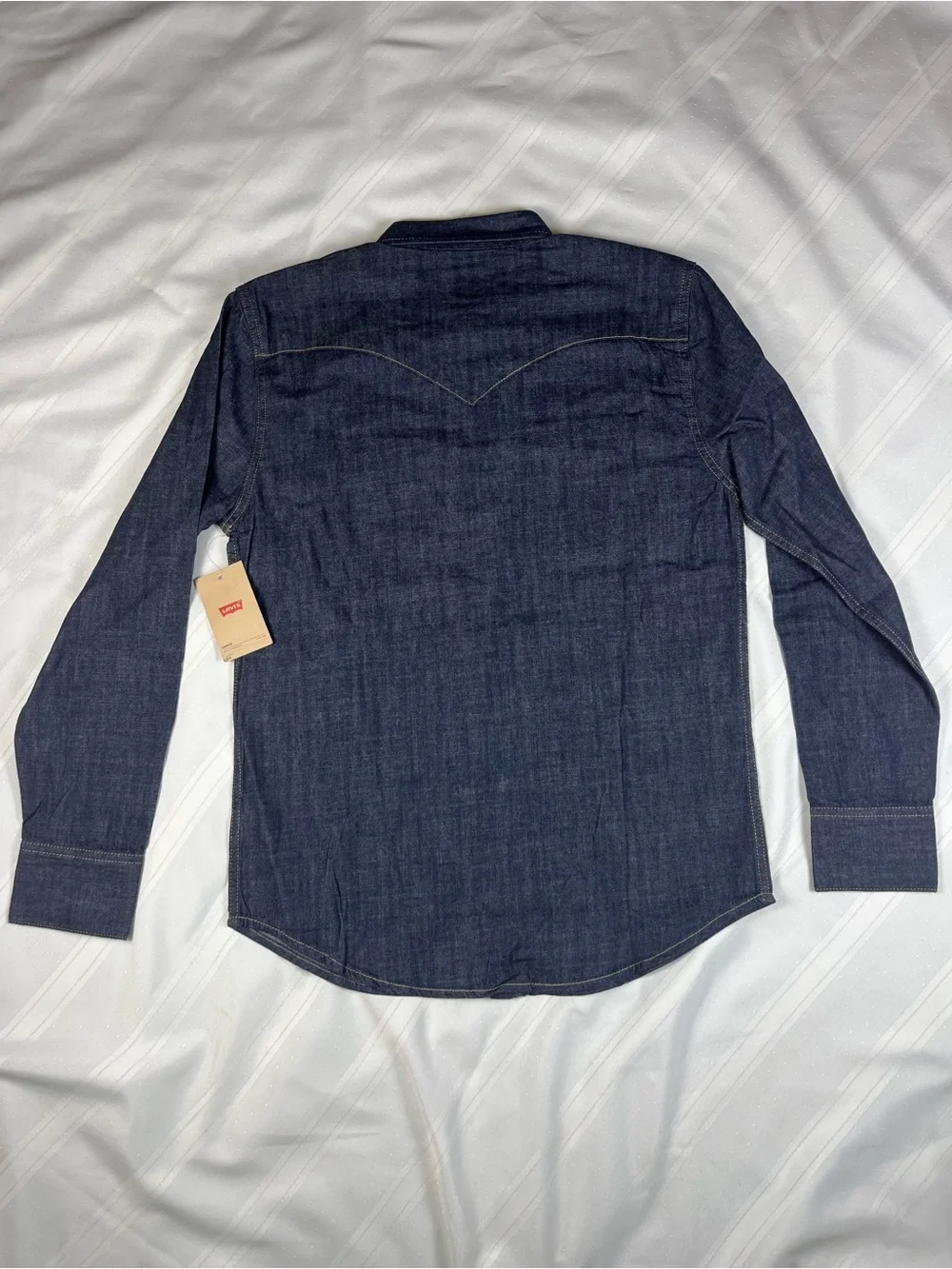Levi’s Strauss & Co. Long Sleeve Denim Pearl Snap Button Down•Men’s Size Small